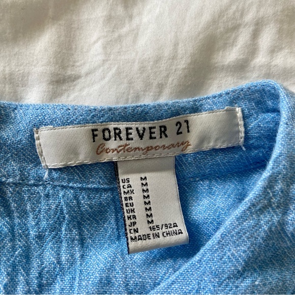 Forever 21 blue wrap dress - Picture 6 of 8